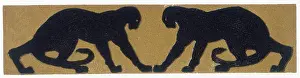 Big Cat Prints: Two black panthers, 1919. Creator: Paul Jouve
