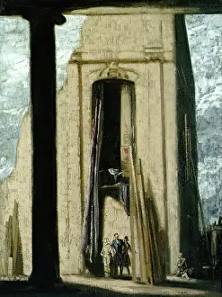 Aberdeen Art Gallery Museums Prints: The Black Pillar, c1890-1940. Creator: James Pryde