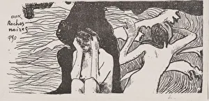 The Black Rocks. Creator: Paul Gauguin (French, 1848-1903)