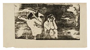 At the Black Rocks, from the Suite of Late Wood-Block Prints, 1898 / 99