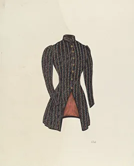 Joseph L Prints: Black Satin Jacket, c. 1938. Creator: Joseph L. Boyd