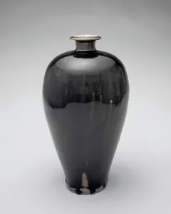 Black vase, about 1100. Creator: Unknown