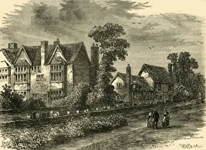 Hackney Collection: The Black and White House, 1800, (c1876). Creator: Unknown