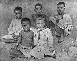 Black and White'--Little Jack (Jack Hore reference Highgate Cemetery) The boy missionary and his p Creator: Unknown