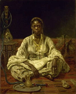 Hookah Collection: Black woman, 1875-1876. Creator: Repin, Ilya Yefimovich (1844-1930)