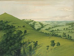 Blackbirds Grave, a Back View, Prairies Enameled with Flowers, 1832