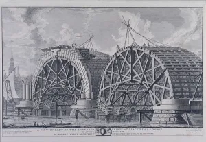 Blackfryars Bridge Prints: Blackfriars Bridge, London, 1766. Artist: Giovanni Battista Piranesi