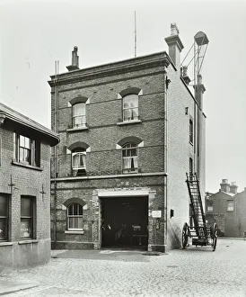 Fire Station Prints: Blackheath Fire Station, Tranquil Vale, Blackheath, London, 1905