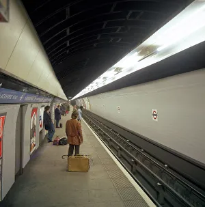 Tube Station Prints: Blackhorse Road tube station on the Victoria Line, London, 1974. Artist: Michael Walters