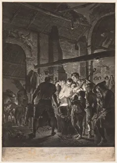 Richard Earlom Prints: The Blacksmith, 1771. Creator: Richard Earlom (British, 1743-1822)