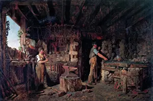 Aberdeen Art Gallery Museums Prints: The Blacksmith's Forge, 1875-1886