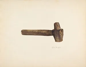 Blacksmiths Hammer, c. 1940. Creator: Ethel Dougan