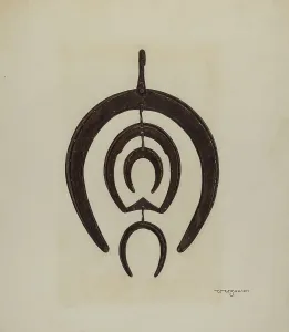 Blacksmith's Sign, c. 1941. Creator: W.W. Zausch
