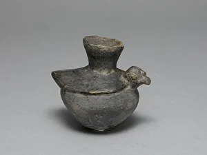 Blackware Prints: Blackware Jar in the Form of a Bird, A. D. 1200 / 1450. Creator: Unknown