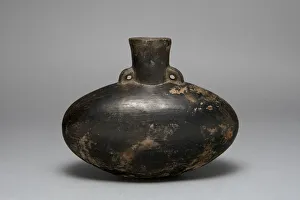 Blackware Prints: Blackware Jar with Single Spout, A. D. 1200 / 1450. Creator: Unknown
