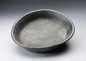 Chimu Gallery: Blackware Plate, A.D. 1000 / 1400. Creator: Unknown