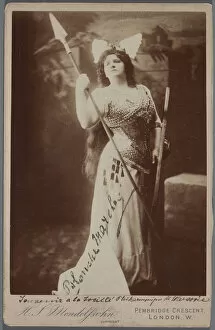 Valkyrie Collection: Blanche Marchesi (1863-1940) as Brunnhilde in Die Walkure (The Valkyrie) by R. Wagner, c. 1900