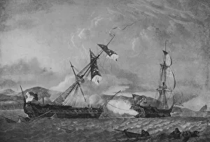 The Blanche and the Pique, c1795. Artist: Robert Dodd