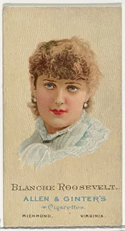 Worlds Beauties Prints: Blanche Roosevelt, from Worlds Beauties, Series 2 (N27) for Allen &amp