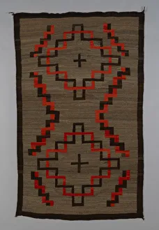 Navaho Prints: Blanket or Rug, United States, c. 1900 (Transitional Period). Creator: Unknown