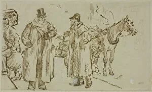 Sidewalk Gallery: Blarney, 1870 / 91. Creator: Charles Samuel Keene