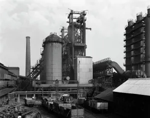 Chimney Prints: Blast furnace at the Stanton Iron Co, Ilkeston, Derbyshire, 1962
