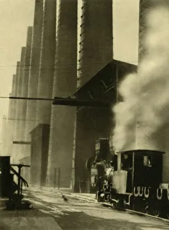 Muller Prints: Blast furnaces, Donawitz, Austria, c1935. Creator: Unknown