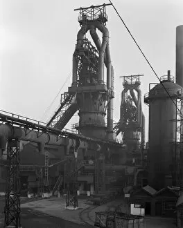 Industrial Collection: Blast furnaces, Park Gate Iron and Steel Co, Rotherham, South Yorkshire, 1964. Artist