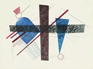Colourfulness Prints: Blau in Rund und Spitz (Blue in round and pointed)
