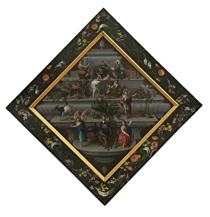 Identity Prints: Blazon of the Chambers of Rhetoric De Violiere, 1618. Creator: Hendrick van Balen I