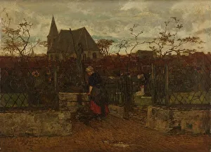 Maris Jacob Henricus Prints: A Bleaching Field, 1870. Creator: Jacob Henricus Maris