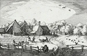 Bleaching Fields Beyond the Haarlem Woods, between circa 1611 and circa 1612. Creator: Claes Jansz Visscher