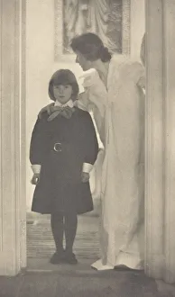 Kasebier Gertrude Prints: Blessed Art Thou Among Women, c. 1900. Creator: Gertrude Kasebier