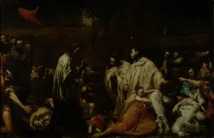 Courage Prints: Blessed Bernard Tolomei Interceding for the Cessation of the Plague in Siena