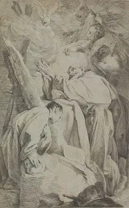 Dalmatia Prints: The Blessed Pietro Gambacorti of Pisa, ca 1727. Creator: Bencovich, Federico (1667-1753)