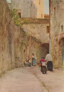Artist In The Riviera Prints: The Blessing of the Houses, c1910, (1912). Artist: Walter Frederick Roofe Tyndale