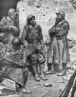 Bleuet et Briscards; L'illustration Samedi 9 Septembre 1916, 1916. Creator: J Simont