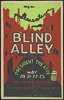 James Warwick Prints: Blind Alley, Des Moines, IA, 1937. Creator: Unknown