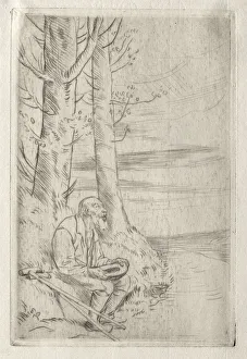 The Blind Beggar. Creator: Alphonse Legros (French, 1837-1911)