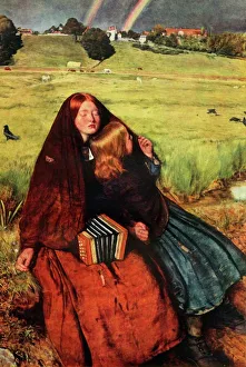 Hope Prints: The Blind Girl, 1856, (1948). Creator: John Everett Millais