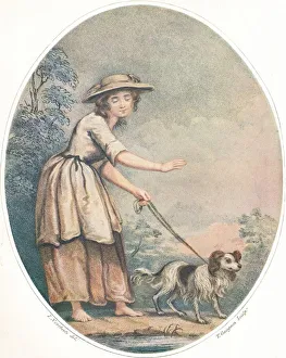 Leash Prints: A Blind Girl of Rome, c18th century. Artist: Thomas Gaugain