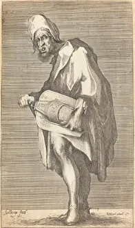 Laid Down Prints: The Blind Hurdy Gurdy Player. Creator: Jacques Bellange