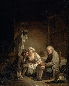 Images Dated 9th June 2010: Blind Man Deceived, c1755. Artist: Jean-Baptiste Greuze
