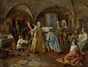 Alexis Of Russia Collection: Blind Mans Bluff. Creator: Makovsky, Konstantin Yegorovich (1839-1915)