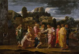 Curing Gallery: The Blind Men of Jericho 1650-1700. Creator: Nicolas Poussin