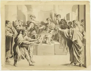 Paul The Apostle Prints: Blinding of Elymas, c. 1807. Creator: John Constable