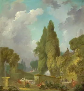 Fragonard Prints: Blindmans Buff, c. 1775 / 1780. Creator: Jean-Honore Fragonard