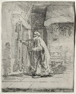 The Blindness of Tobit: The Larger Plate, 1651. Creator: Rembrandt van Rijn (Dutch, 1606-1669)