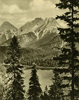 Fir Trees Prints: The Blindsee and the Fern Pass, Tyrol, Austria, c1935. Creator: Unknown
