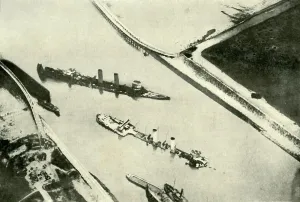The Blocking of Zeebrugge Harbour, (1919). Creator: Unknown